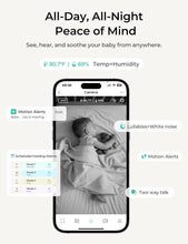 Load image into Gallery viewer, Advanced 1080P WiFi Baby Monitor with Motion Alerts &amp; Triple Security Features