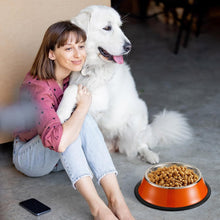 Load image into Gallery viewer, Durable 54oz Stainless Steel Dog Bowls with Non-Slip Silicone Base - 6 Colors