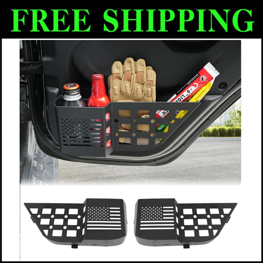 Upgrade Your Jeep: Molle Panel Rear Door Storage Box for Wrangler JL (2018-2024)
