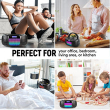 Load image into Gallery viewer, MD6972 Portable CD Boombox with Bluetooth &amp; Color Changing Lights, 4W Output