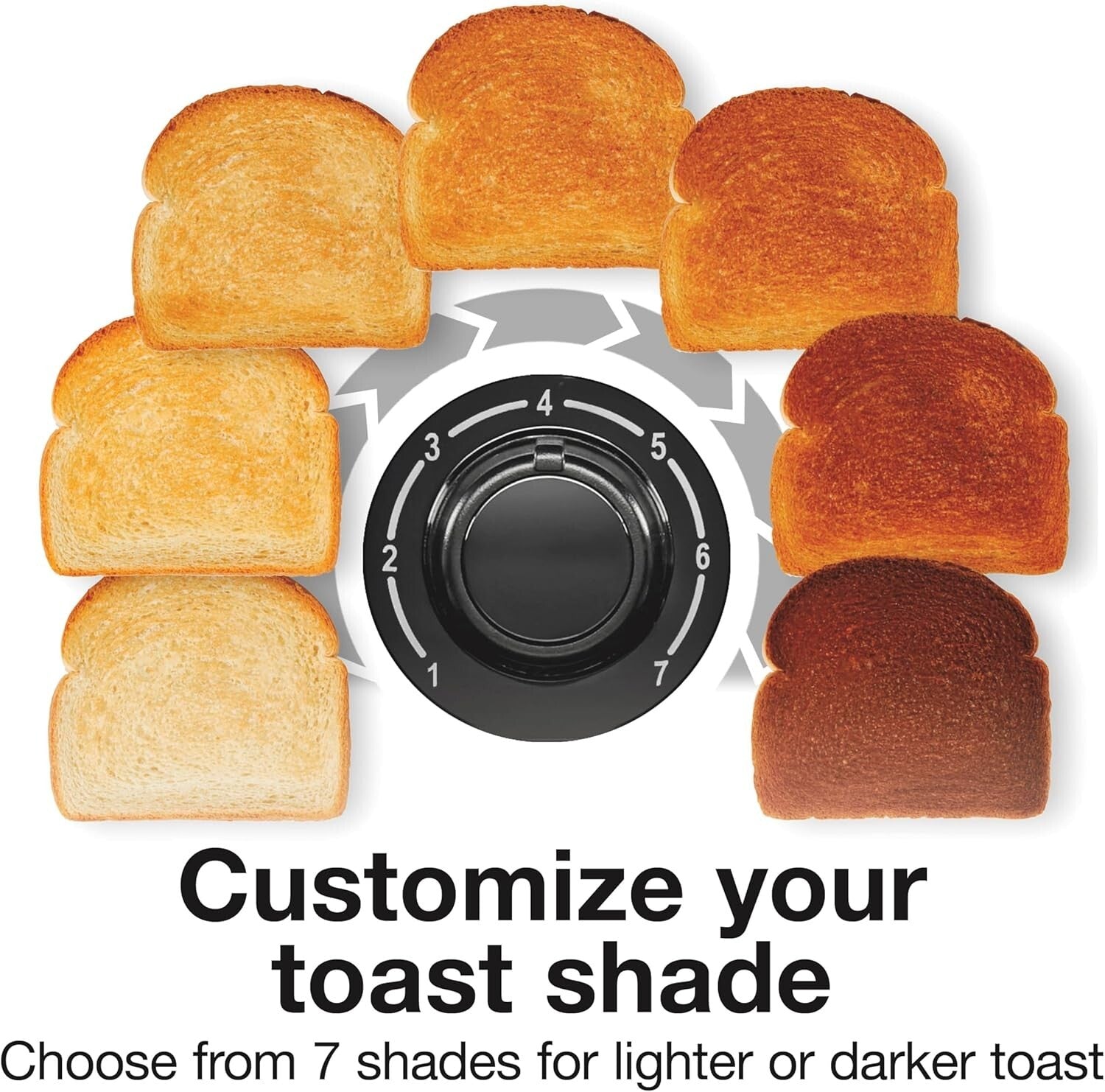 Reliable 4-Slice Toaster with Toast Boost & Auto Shut-off - Black Brushed Finish