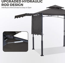 Load image into Gallery viewer, 11x5 Outdoor BBQ Shelter with LED Lights &amp; Bonus Hooks for Grilling Fun