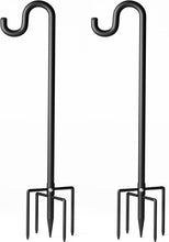 Load image into Gallery viewer, 108" Extra Thick Shepherds Hooks - Durable Bird Feeder Stand with 5 Prongs