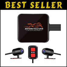 Load image into Gallery viewer, WiFi Dual 1080P Motorcycle Dash Cam with Starlight Night Vision &amp; Loop Recording