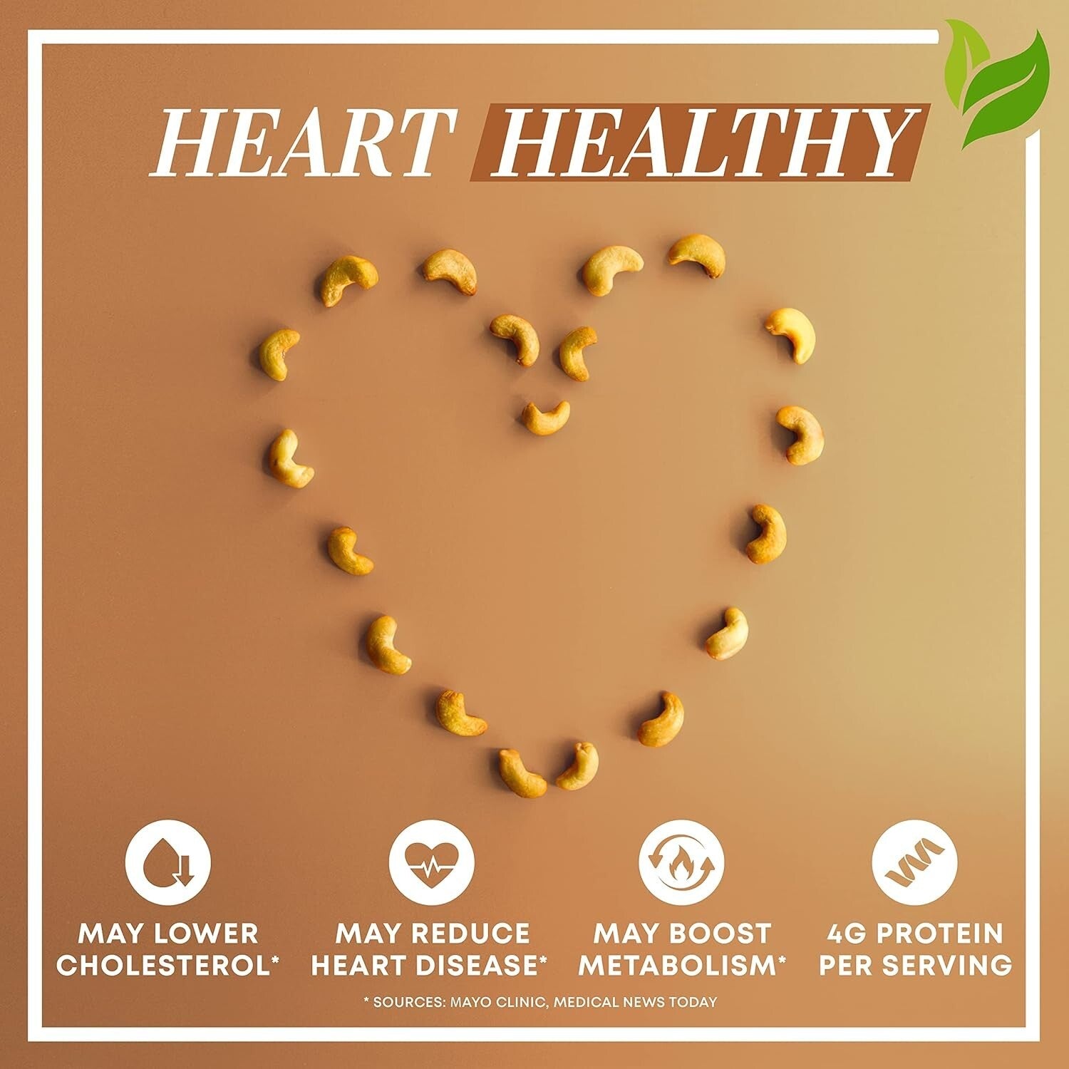 64 Oz Oven Roasted Fancy Cashews with Sea Salt - Vegan, Keto-Friendly Snack