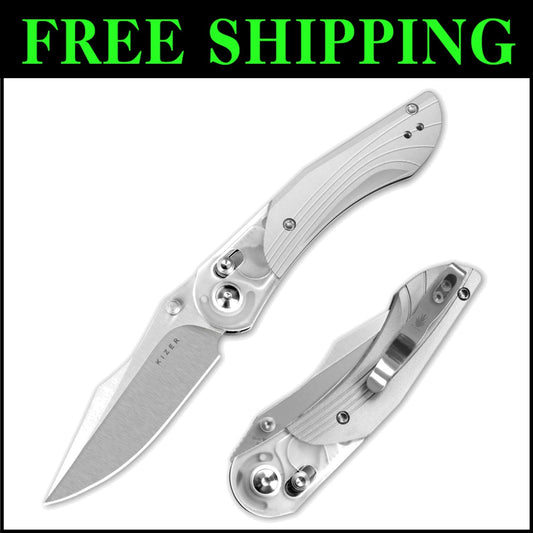 Ambidextrous Mini Mystic Pocket Knife - 3.2-Inch Nitro-V Blade with Clutch Lock