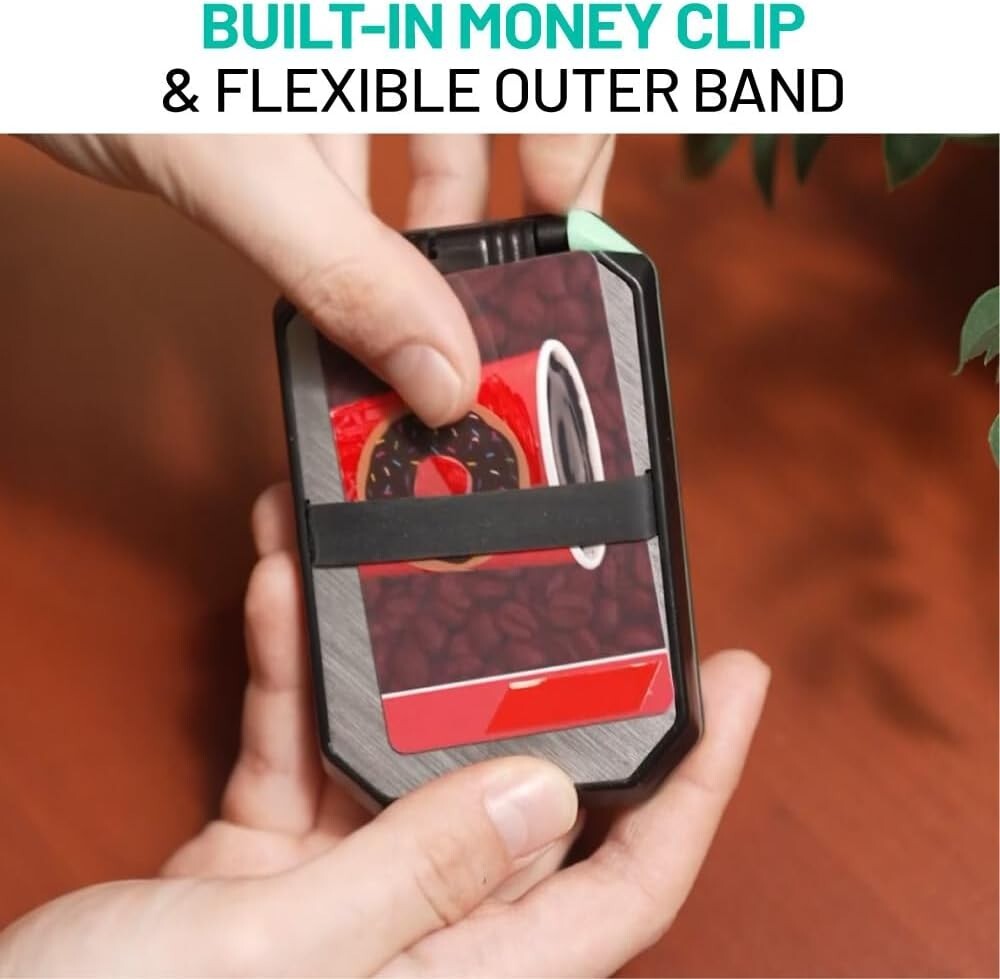 2-Piece Ultra-Thin, Crush-Resistant RFID Wallet Set - Effortless Organization