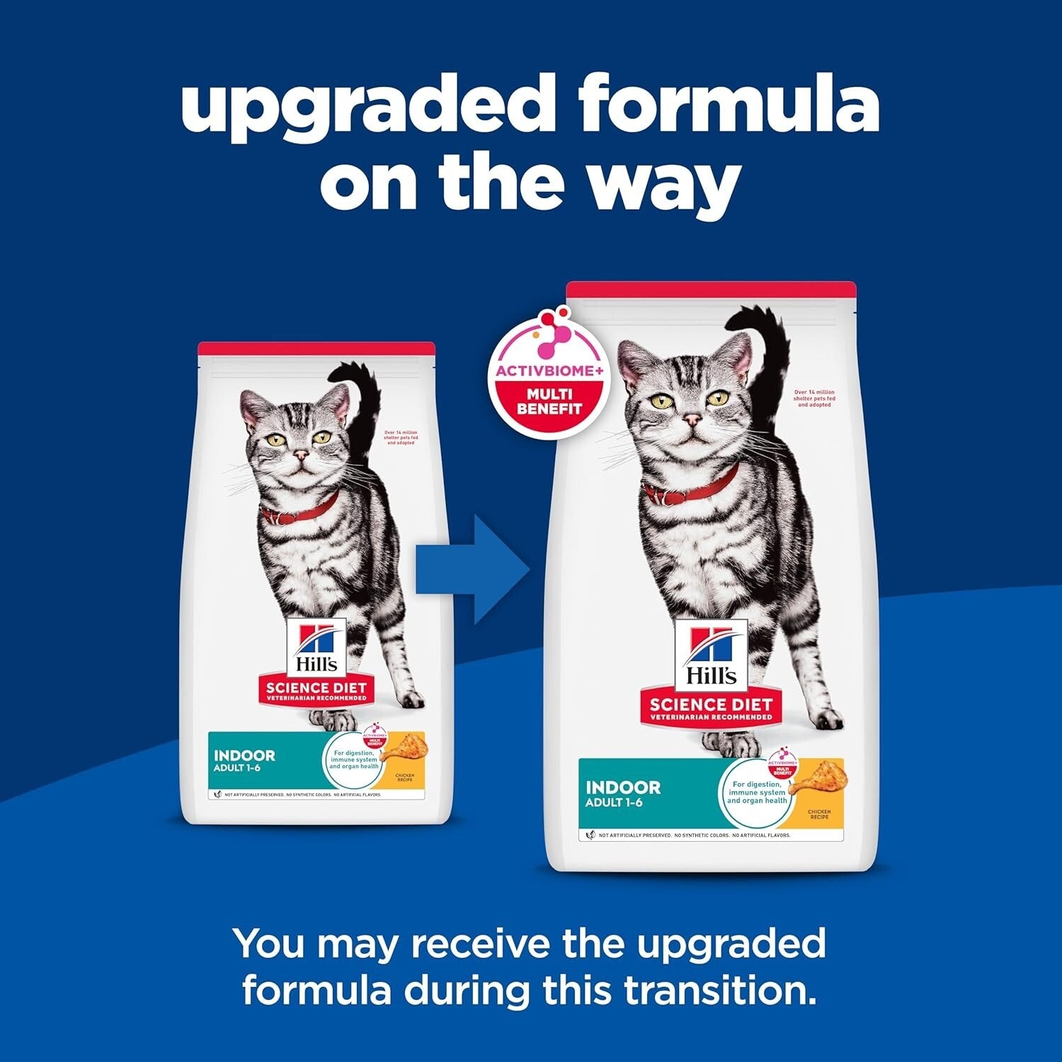 Science Diet 15.5 lb Chicken Flavor Dry Food for Indoor Adult Cats 1-6 Years