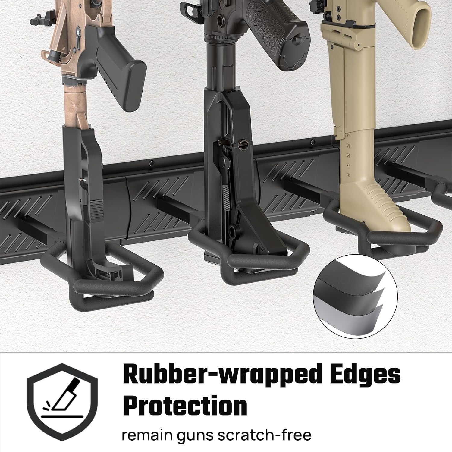 Universal Compatibility Gun Rack for Rifles - Durable Indoor Display Stand