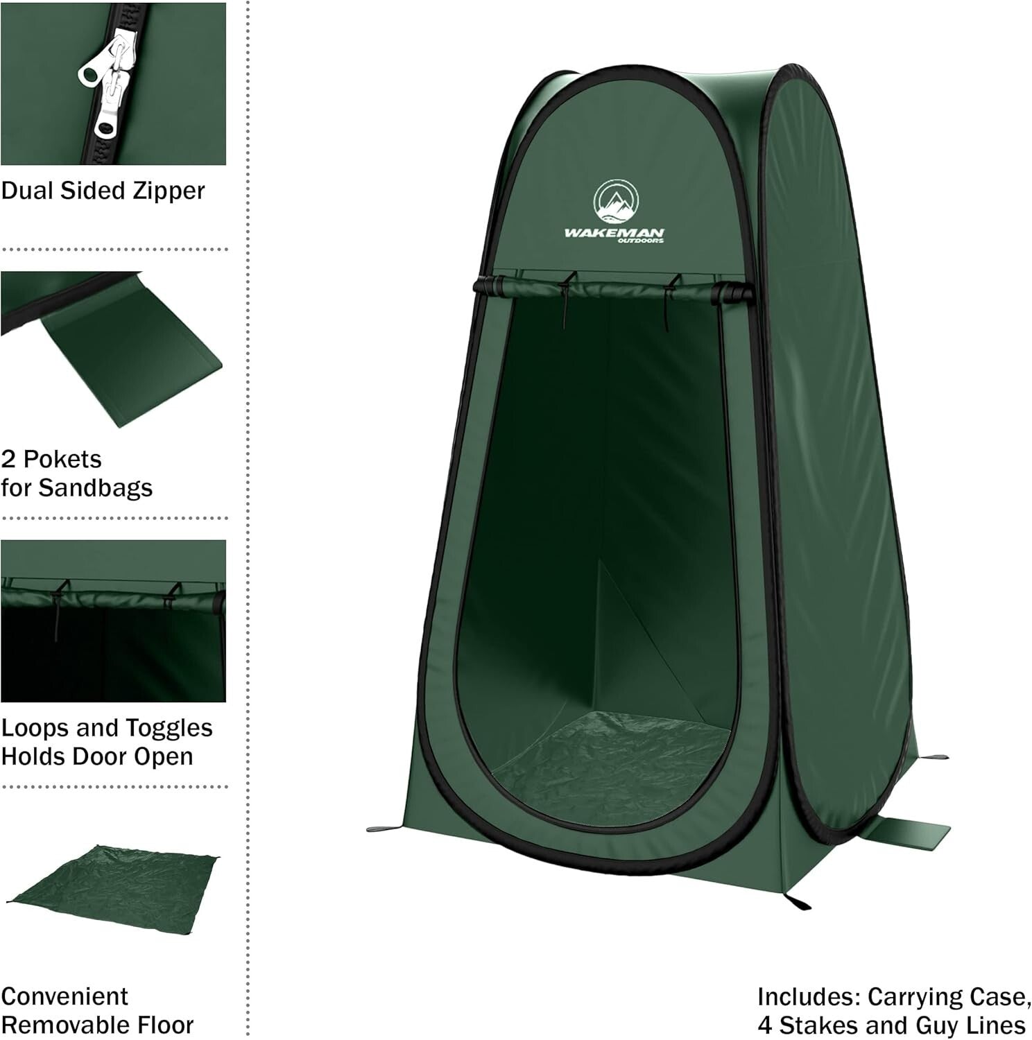 Versatile Water-Resistant Privacy Tent - Shower, Changing Room, or Toilet Stall