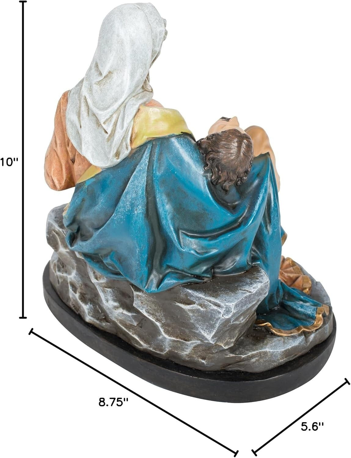 Renaissance Collection La Pieta Figure - Thoughtful Religious Gift, 10" Tall
