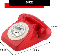 Load image into Gallery viewer, Classic Retro Corded Phone with Push-Button Dial - Perfect for Home or Office