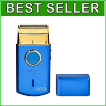 Load image into Gallery viewer, Sleek Portable Cordless Shaver - Gold Titanium Foil for On-the-Go Grooming