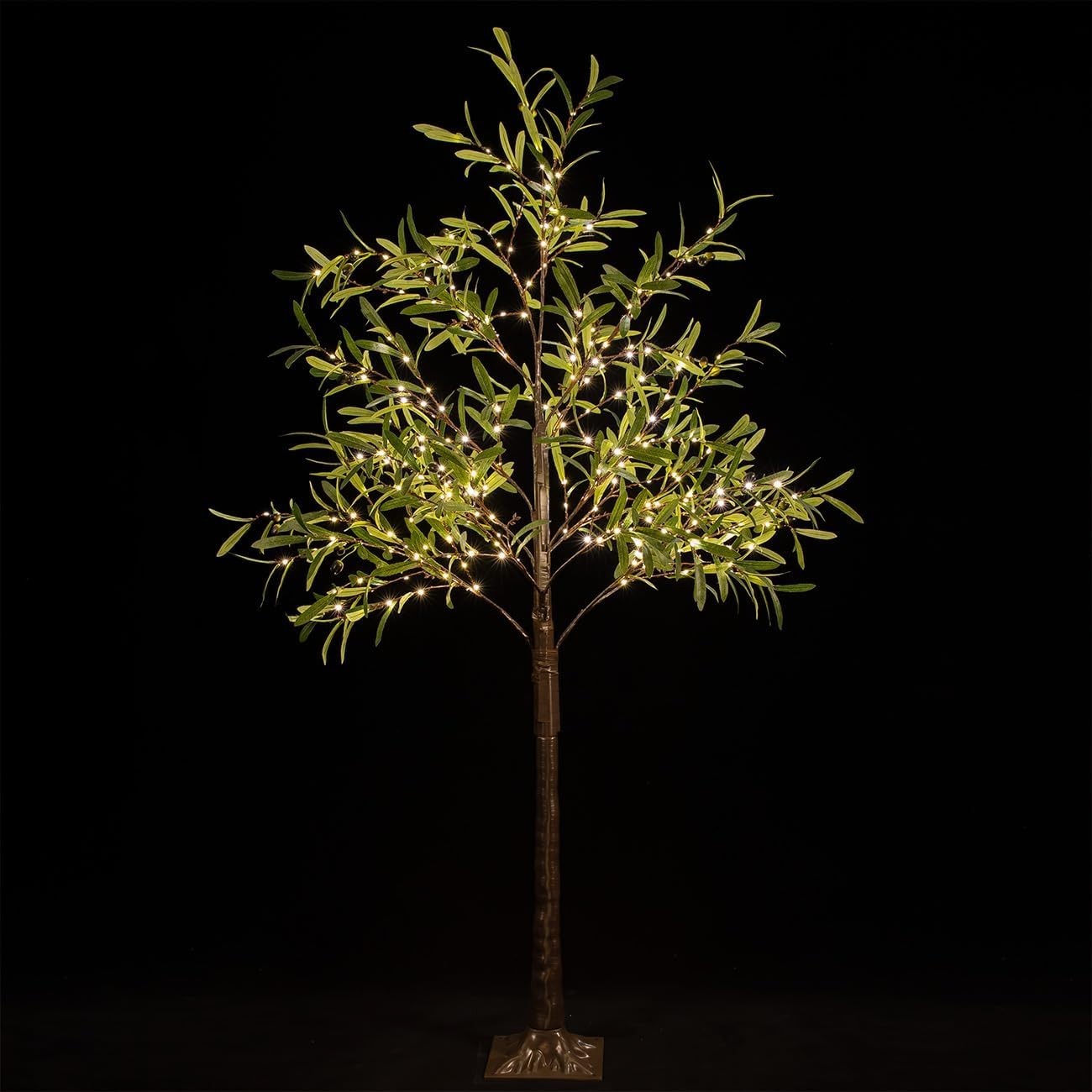 Dimmable Waterproof Olive Tree - 6ft of Warm White LED Elegance for Any Occasion