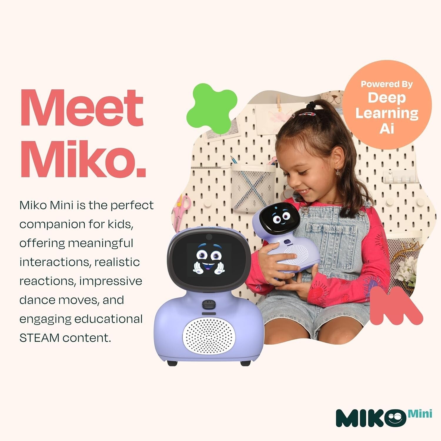 Explore STEAM Fun with Mini: The AI Robot for Kids + 30-Day Max Subscription