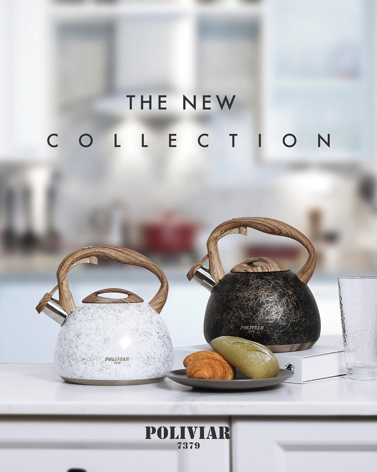 Anti-Hot 2.7 Quart Stainless Steel Tea Kettle with Loud Whistle for Safe Boiling