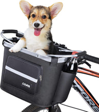 Load image into Gallery viewer, Lightweight and Durable Detachable Bike Basket with Side Pockets for Easy Access