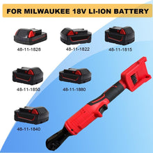 Load image into Gallery viewer, Cordless 3/8" Electric Ratchet Wrench - Compatible with Milwaukee 18V Battery