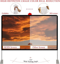 Load image into Gallery viewer, Premium 100-Inch 4K Movie Screen &amp; Stand - Quick Setup for Stylish Entertainment