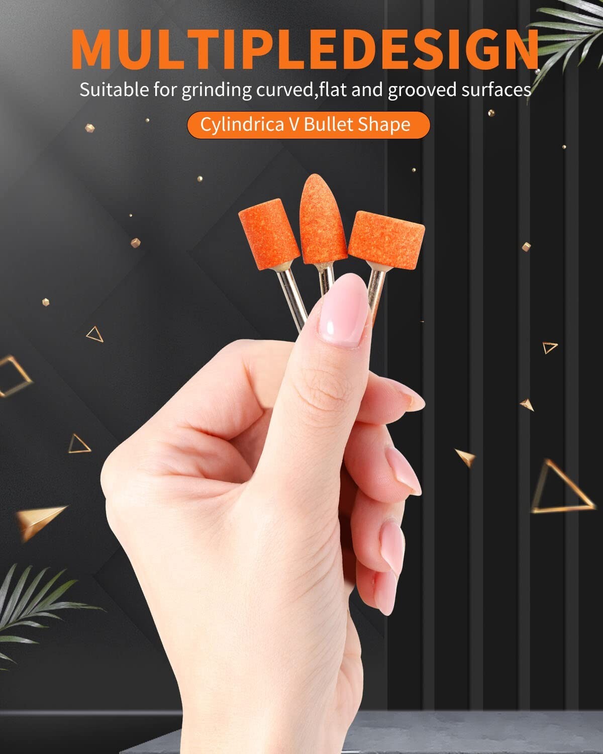 Ultimate 300-Piece Grinding Stones with 3 Shapes & Sizes for Efficient Crafting