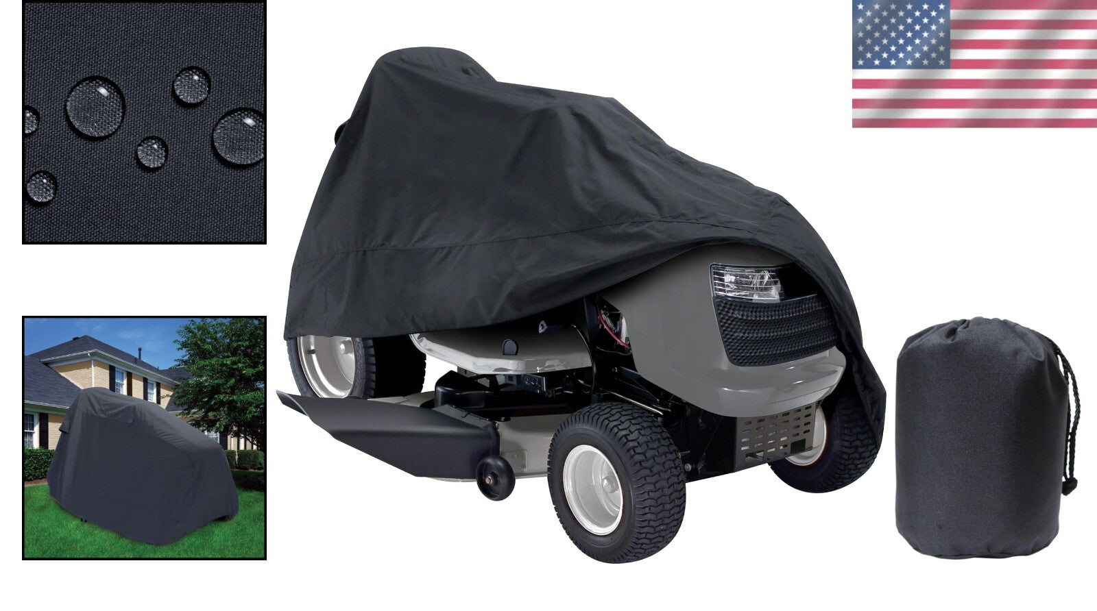 Durable Outdoor Tractor Cover with UV Protection & EasyOn Handles - Fits 54"