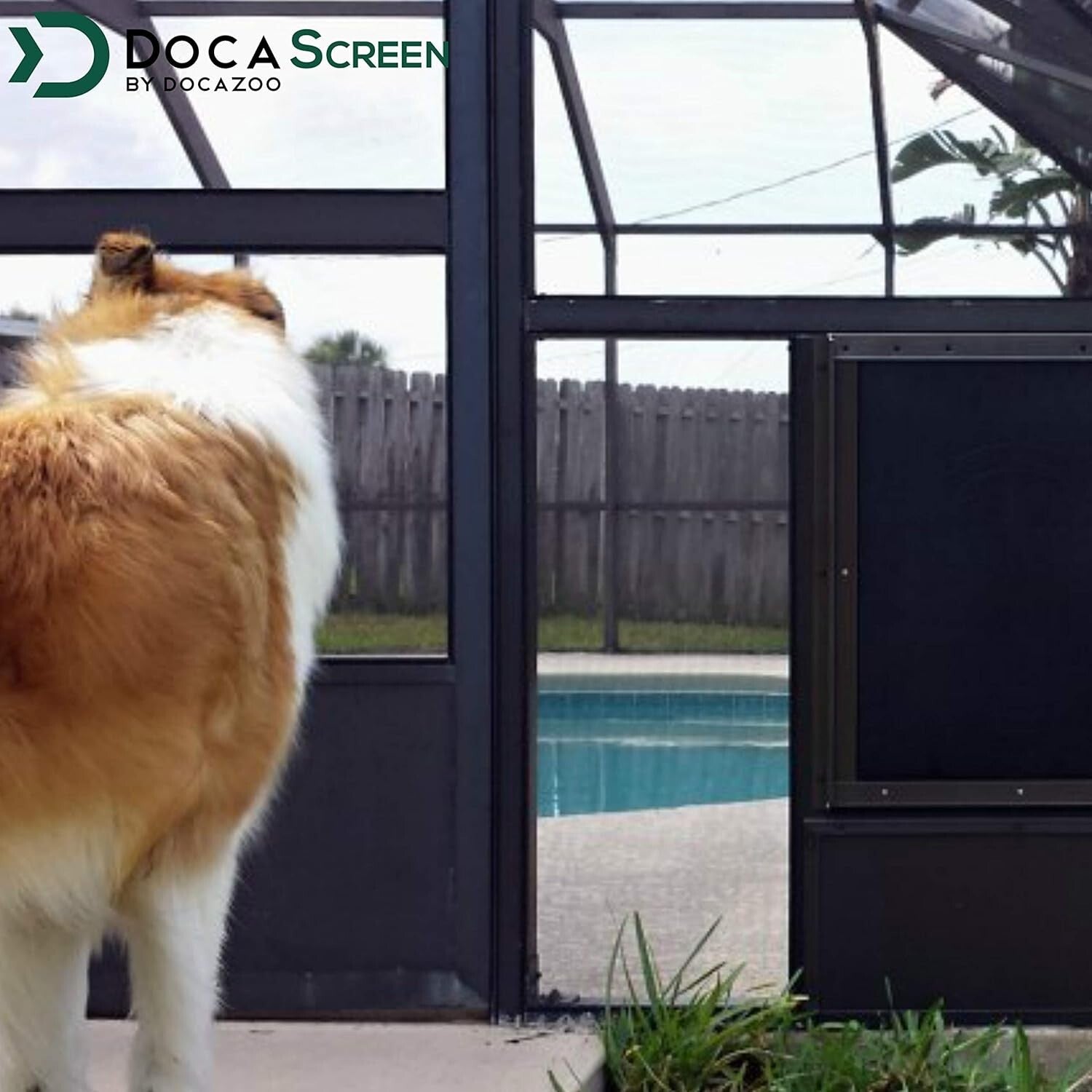 DOCA 48x50 ft Heavy-Duty Pet Screen Mesh - Durable Window Protection in Charcoal
