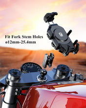 Load image into Gallery viewer, Vibration Dampener Anti-Theft Motorcycle Phone Mount for 5.4''-7.2'' Smartphones