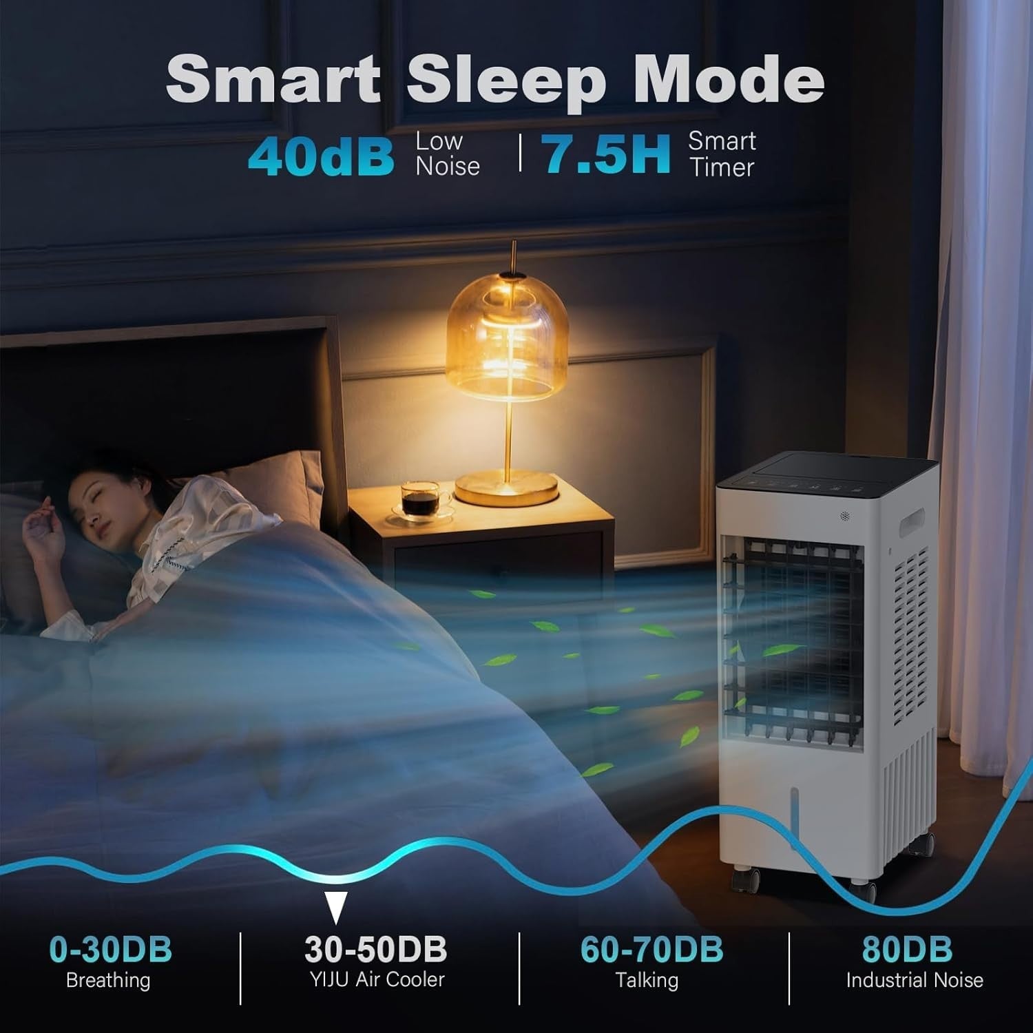 2025 Upgraded 3-in-1 Portable Air Conditioner with 2.6 Gal Tank, Remote Control