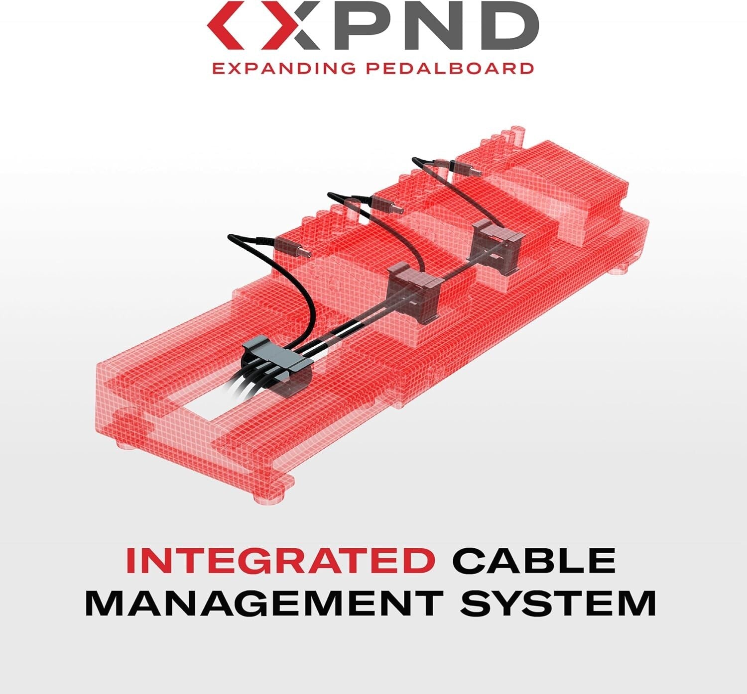 Innovative Lightweight Aluminum XPND Large Pedalboard with Cable Management