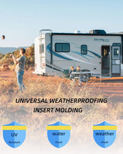 Load image into Gallery viewer, Universal Fit White RV Trim Molding - 100ft Weather-Resistant Insert with Caps