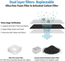 Load image into Gallery viewer, Multi-Filtered Ceramic Cat Water Fountain - 2.1L Capacity for Healthy Hydration