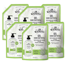 Load image into Gallery viewer, Aloe &amp; Green Tea Scented Hand Wash Refill - 6 Pack 34 fl oz, Non-Drying Formula
