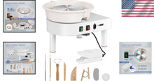 Load image into Gallery viewer, Durable 25CM Pottery Wheel with Brush Motor - Ideal for Craft Studios &amp; Classes