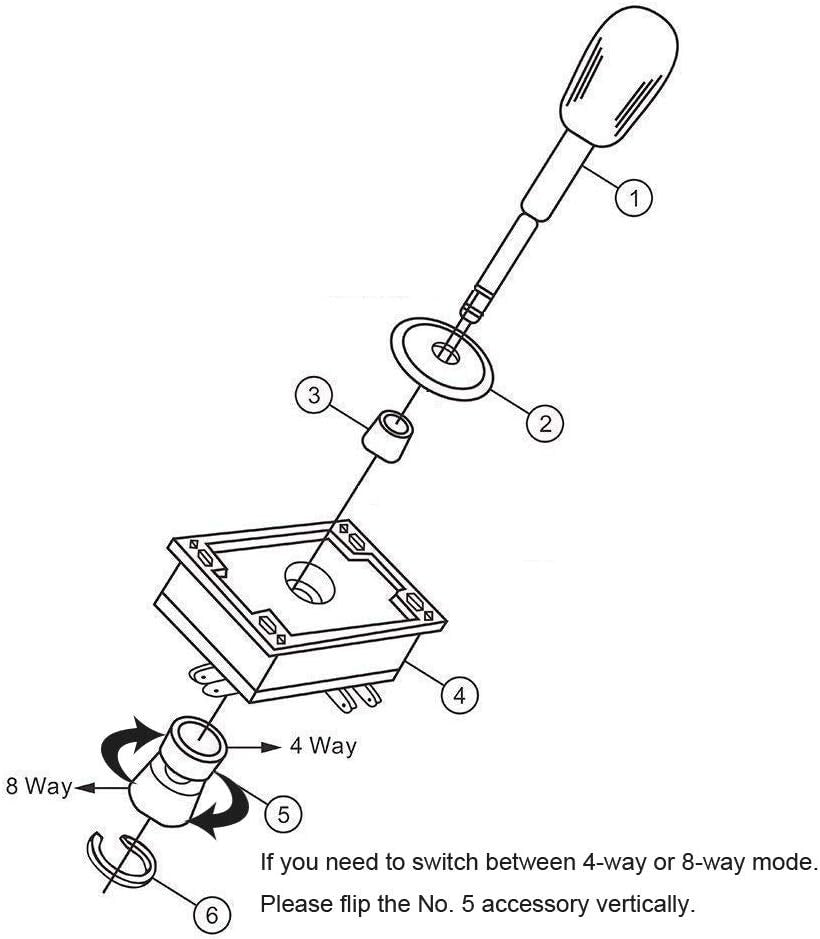 Classic Arcade Game DIY Kit for 2 Players - Complete Joystick & Button Setup