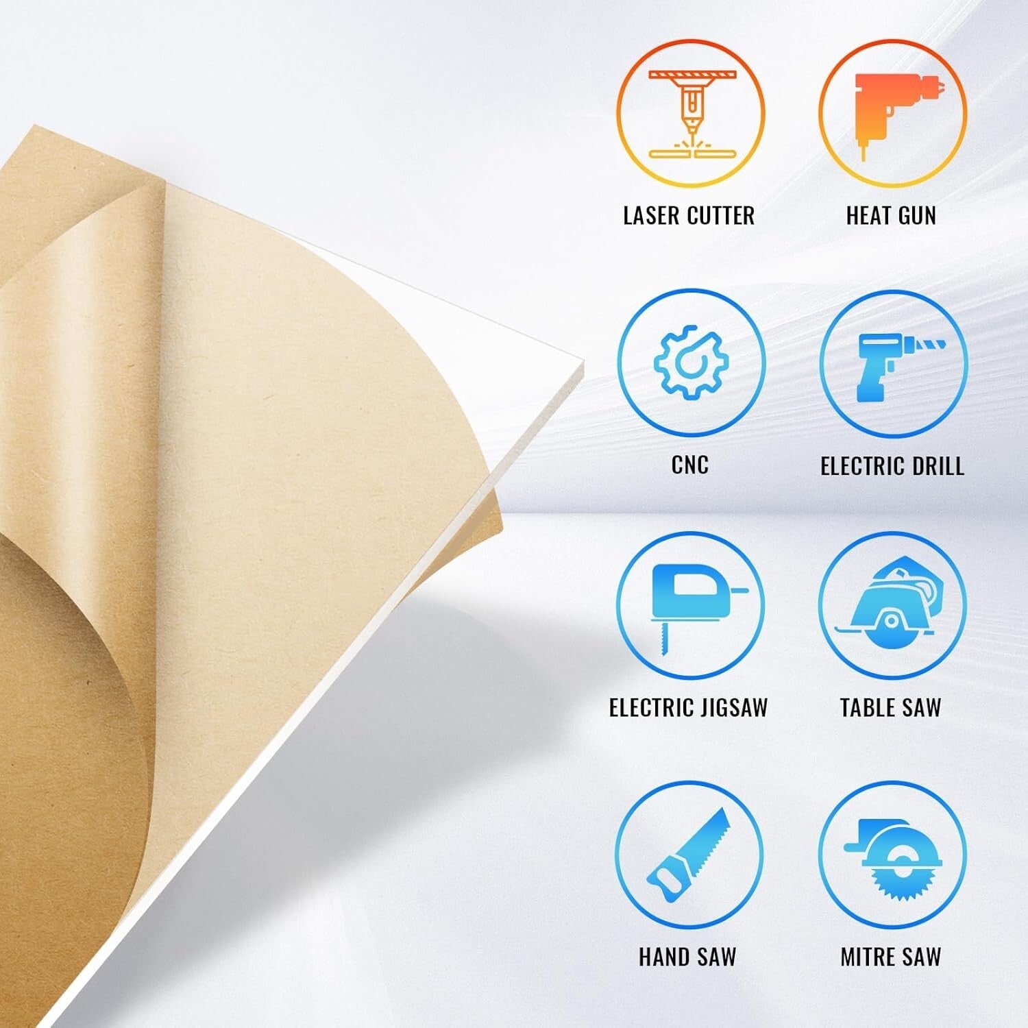 Durable 24x36" Clear Cast Acrylic Sheets - 1/8" Thick Plexiglass - 2 Pack