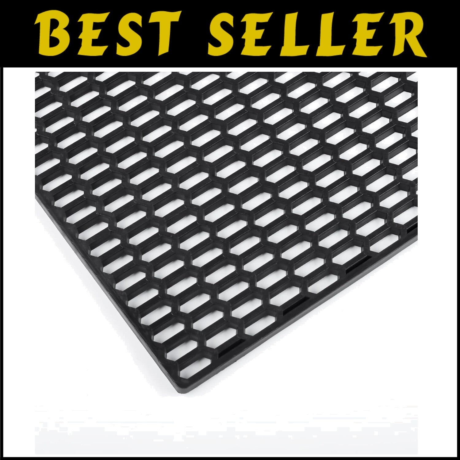 Durable 47" x 16" ABS Plastic Car Grill Mesh - Easy Install Honeycomb Design