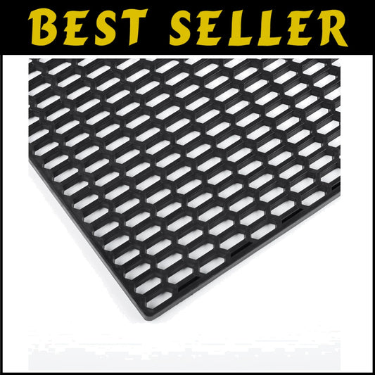 Durable 47" x 16" ABS Plastic Car Grill Mesh - Easy Install Honeycomb Design