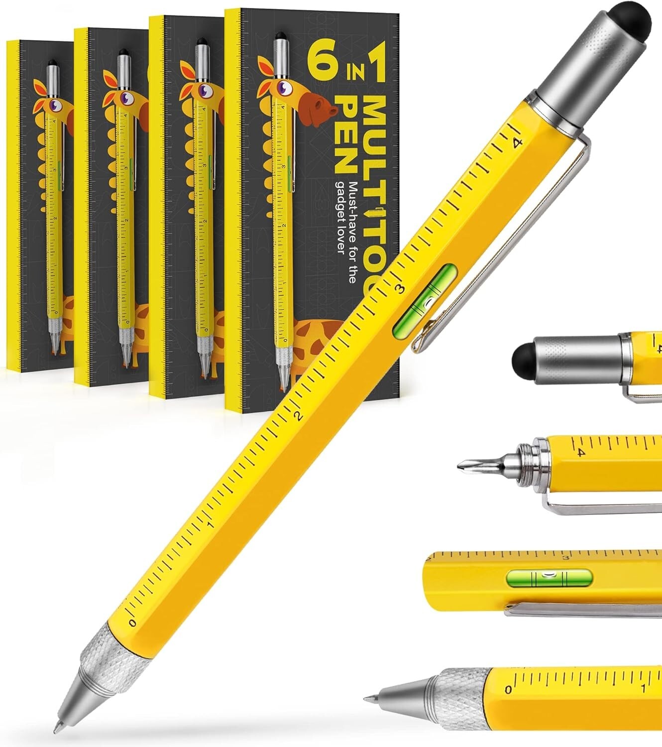 Heavy-Duty Multitool Pen Set: Stylish Gadget for Engineers, Carpenters, & DIYers