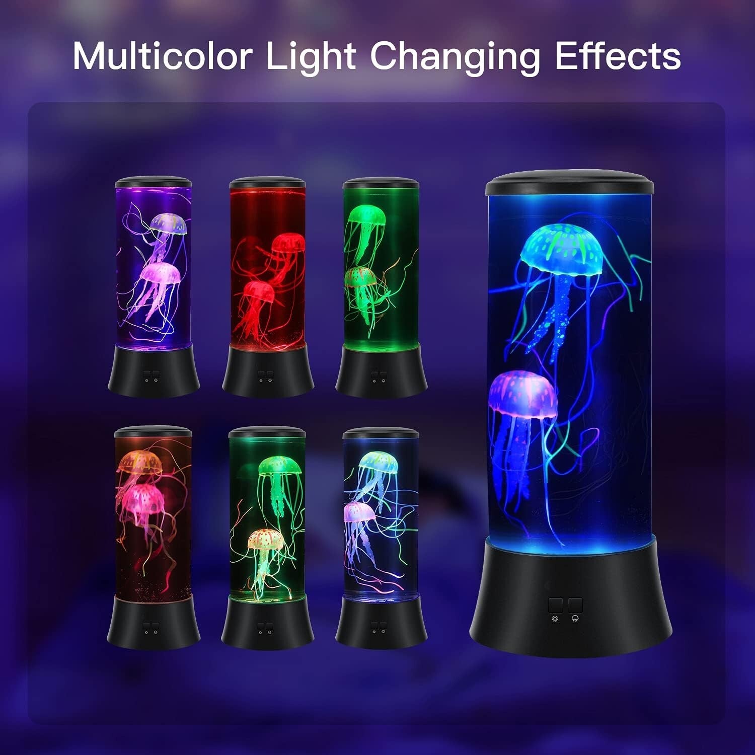 15-Inch Waterproof Jellyfish Light Lamp – Ideal Holiday Gift, Ultra-Quiet & LED
