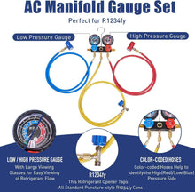 Load image into Gallery viewer, Comprehensive 4 CFM Vacuum Pump with Leak Detector and Pressure Hoses Included