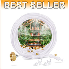 Load image into Gallery viewer, 92FT Misting Cooling System with 26 Brass Nozzles for Ultimate Outdoor Comfort