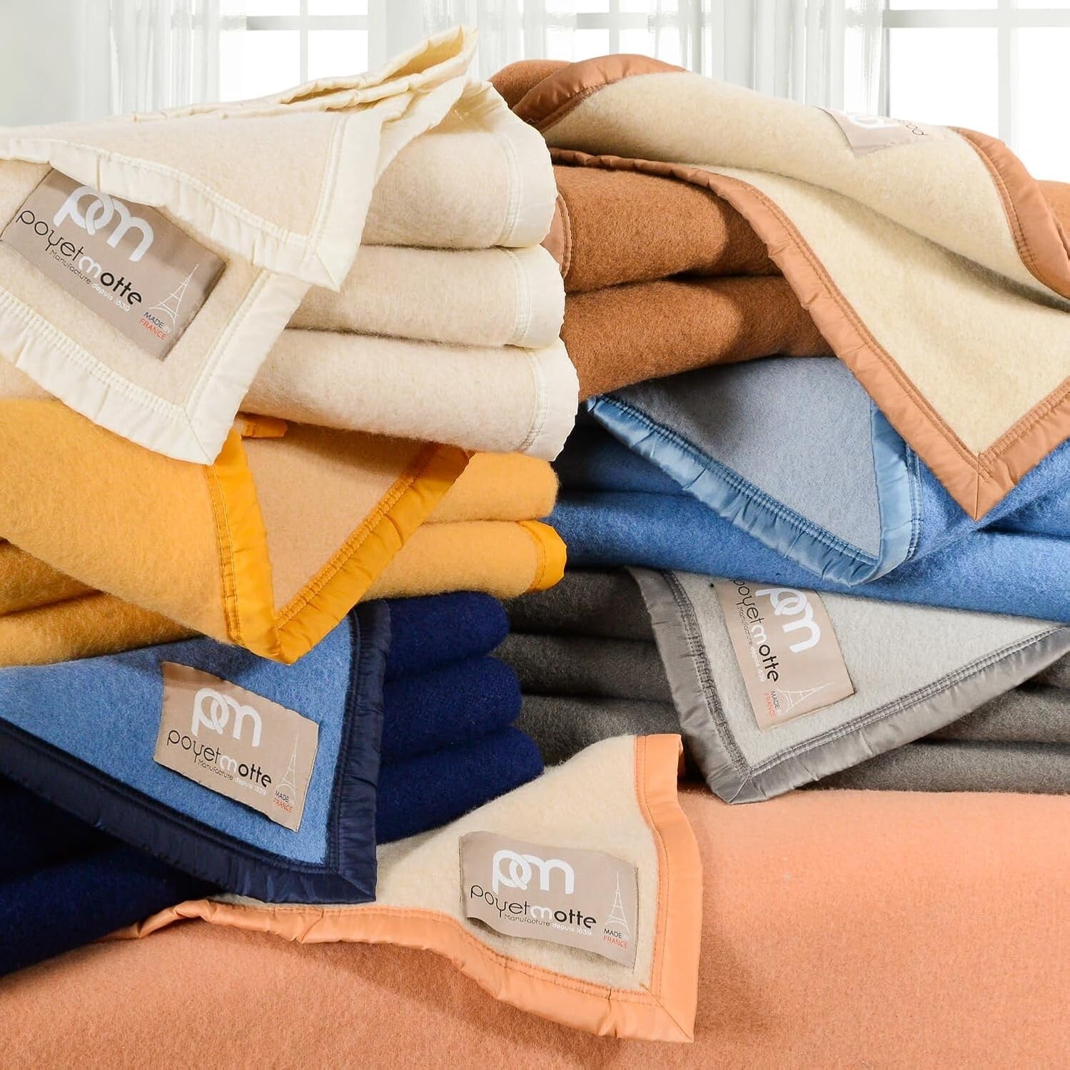 Luxury 100-Percent Wool Blanket 500GSM – Oversized Full/Queen, Reversible Design