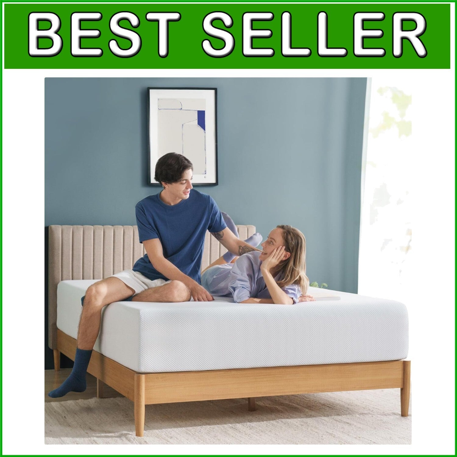12 Inch Full Cooling Gel Memory Foam Mattress - Fiberglass Free & Certified Safe