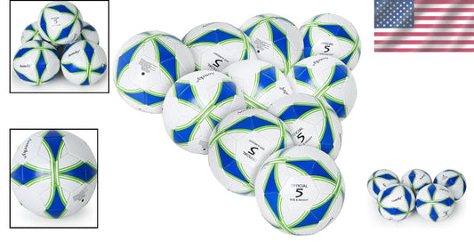 Durable Machine-Stitched Soccer Balls with Inflation Pump – Perfect for Kids