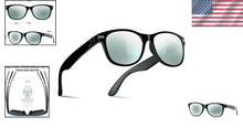 Load image into Gallery viewer, Luxury Polarized Sun Protection: B8132 Black/Silver UV-Blocking Glass Sunglasses