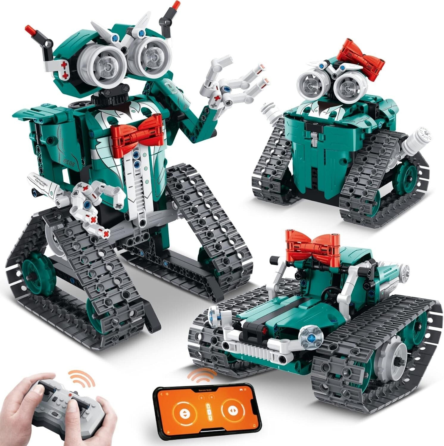 Educational 3-in-1 RC Robot Building Set for Kids - Perfect Gift for Ages 8-14