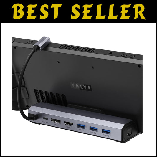 7-in-1 Docking Station for Steam Deck/Rog Ally/Legion Go - 4K HDMI & Ethernet