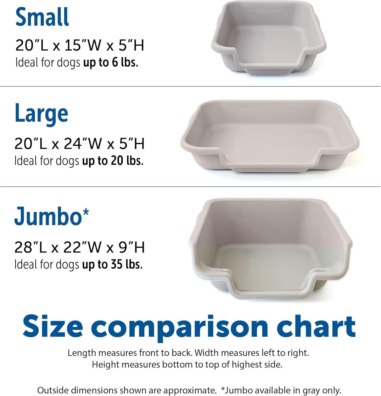 Durable Indoor Dog Litter Pan - Large Size for Puppies and Small Dogs