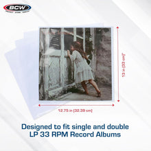 Load image into Gallery viewer, Archival Quality 1000 Pack 12" Record Outer Sleeves - Crystal Clear &amp; Acid-Free