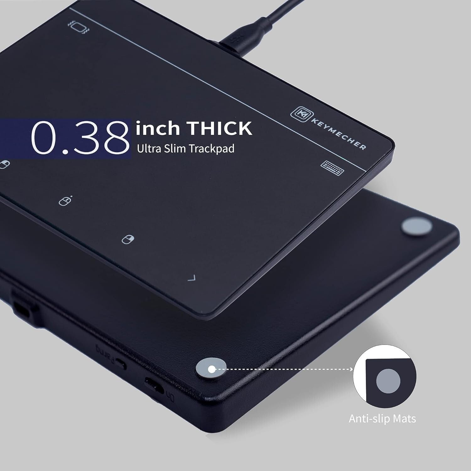 Ergonomic Mano 703 Touchpad with Multi-Gesture Support for Seamless Navigation